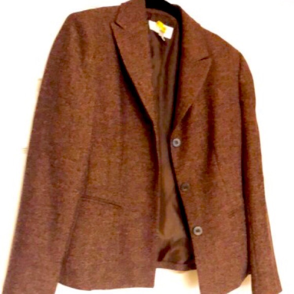 Blazer by LeSuit rich brown polyester/rayon blend - Picture 2 of 2